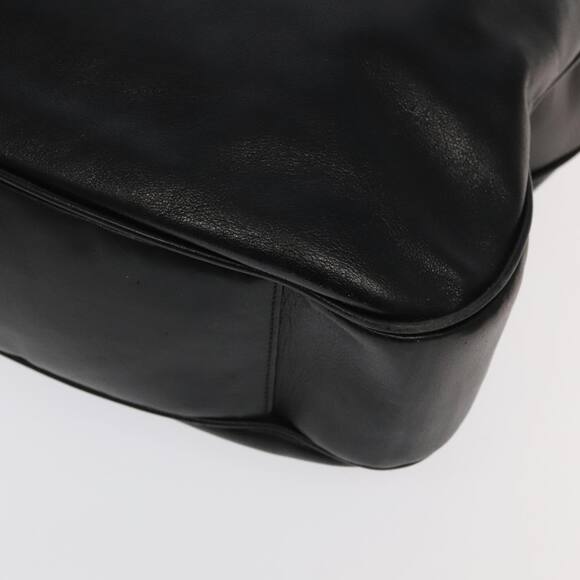 GUCCI Bamboo Hand Bag Leather Black Gold 001 1781 001 1781 - Picture 12 of 16